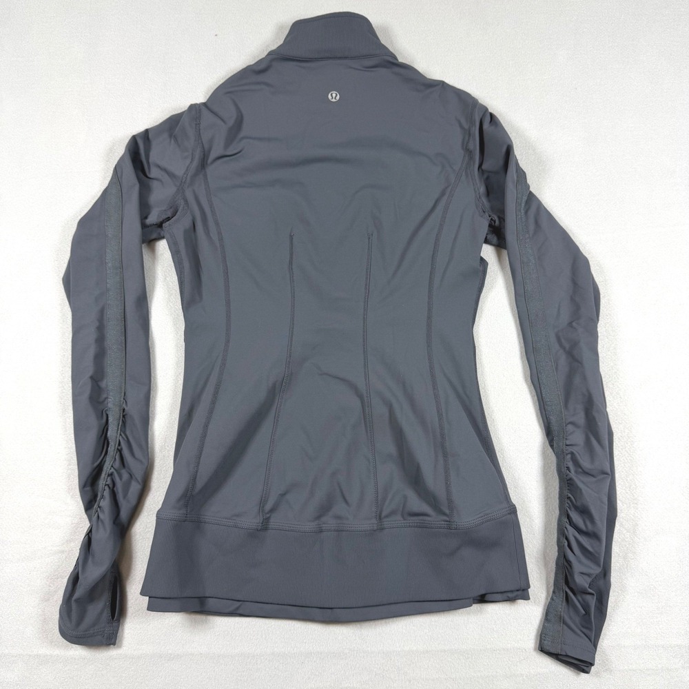 Lululemon Define Jacket Womens 4 Charcoal Grey Full Zip Lulu Yoga Activewear - Picture 2 of 5